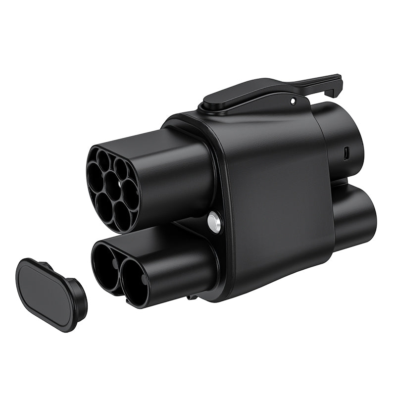 LEHX CCS2 to CCS1 EV Charger Adapter DC 400A 500-1000V 250KW Combo Charging Connector Converter DC Fast EV Charging Adapter