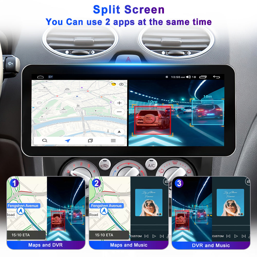 LEHX L6PRO 12.3 Inch for BMW Mercedes Style Carplay Android Auto 2Din Car Radio Stereo Multimedia Player GPS Autoradio 360 View