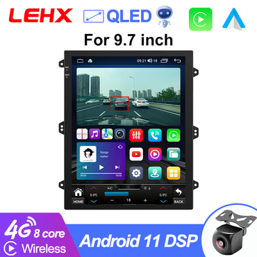 LEHX 8 Core Android 12 Auto Car 4G Radio Multimedia Video Player for Tesla Type 9.7 Inch Stereo Carplay 2 Din GPS Navigation