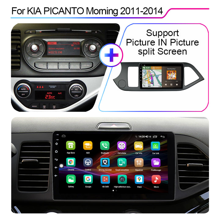 LEHX L6 Pro 8Core 4G+5G Wifi 2 Din Android Auto Stereo Car Radio for Kia Picanto 2011- 2014 Carplay GPS Radio Car DVD Player