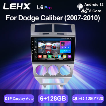 LEHX 8Core 4G+5G Wifi 2 Din Android Auto Stereo Car Radio for Dodge Calibre 2007-2010 Carplay GPS Autoradio Car DVD Player