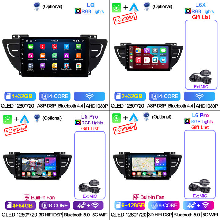 LEHX 8Core 4G+5G Wifi 2 Din Android Auto Stereo Car Radio for Geely Atlas NL-3 2016-2020 Carplay GPS Autoradio Car DVD Player