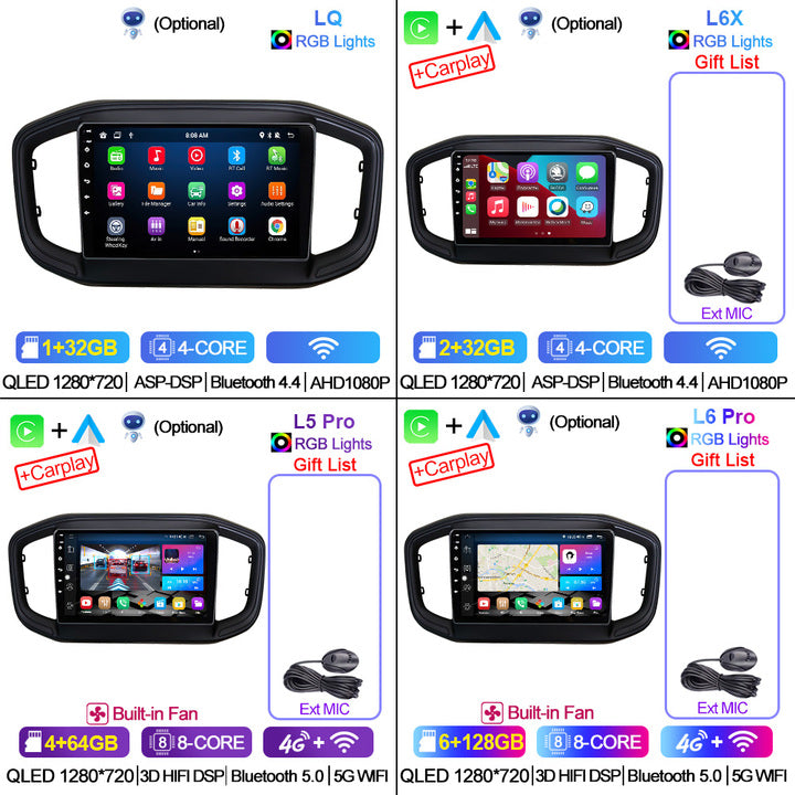 LEHX L6 Pro 8Core 4G+5G Wifi 2 Din Android Auto Stereo Car Radio for Fiat Strada 2020-2021 Carplay GPS Autoradio Car DVD Player