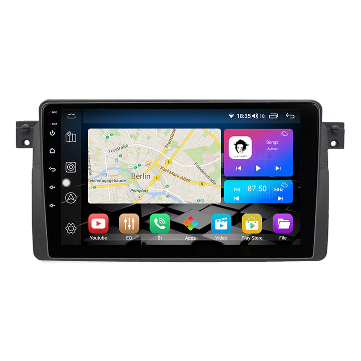LEHX 8 Core 4G Android 12 Car Radio Video Player for BMW E46 M3 318/320/325/330/335 Carplay Stereo Autoradio GPS Car DVD Player
