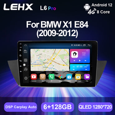 LEHX 8Core Android Auto 2 Din Car Radio Video Player for BMW X1 E84 2009-2012 Stereo Carplay GPS Navigation DVD Car DVD Player