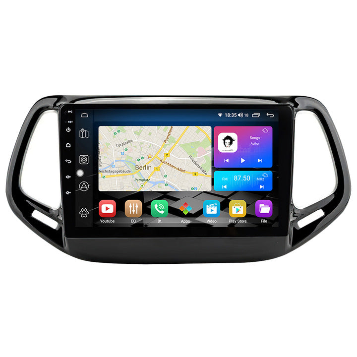 LEHX 2 Din Android Auto Radio Carplay 4G for Jeep Compass 2 MP 2017-2019 Car Multimedia Stereo GPS Autoradio DVD Car DVD Player