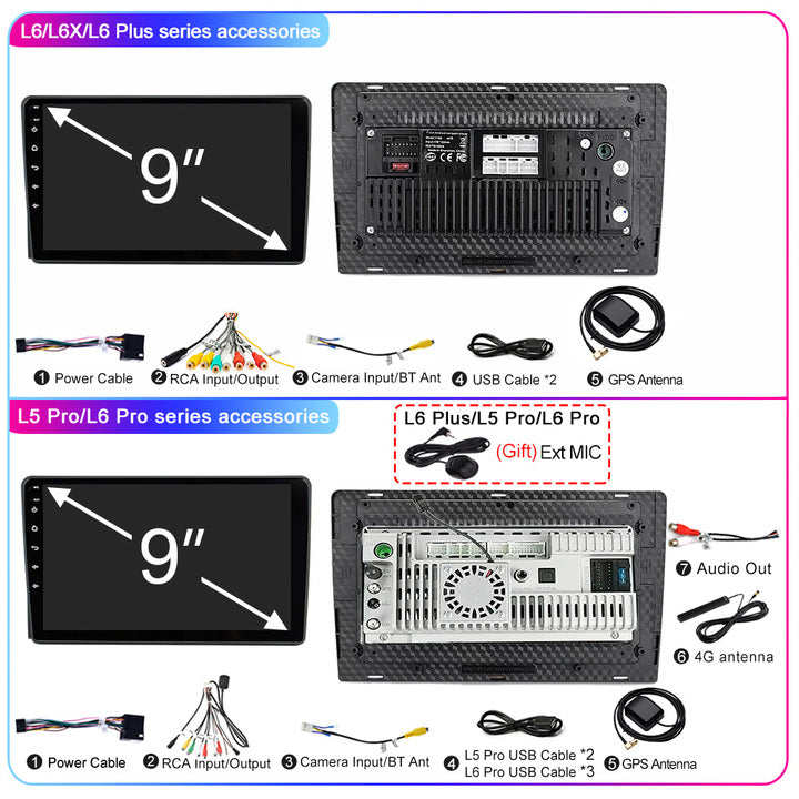 LEHX 8Core 4G+5G Wifi 2 Din Android Auto Stereo Car Radio for Ford Fusion 1 2005-2012 Carplay GPS Autoradio Car DVD Player