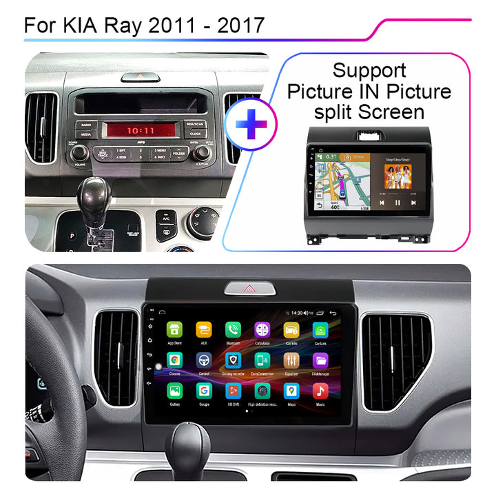 LEHX L6 Pro 8Core 4G+5G WIFI DSP Car Radio Stereo Multimedia for Kia Ray 2011- 2017 Android 13 GPS Navi Carplay Auto