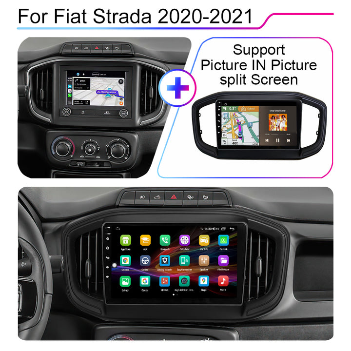 LEHX L6 Pro 8Core 4G+5G Wifi 2 Din Android Auto Stereo Car Radio for Fiat Strada 2020-2021 Carplay GPS Autoradio Car DVD Player