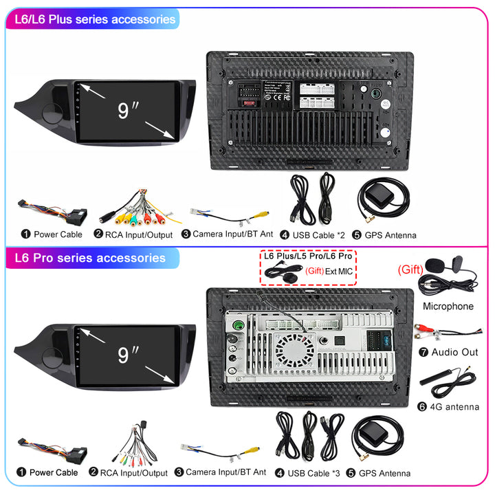 LEHX 8Core 4G+5G Wifi 2 Din Android Auto Stereo Car Radio for KIA CEED JD Cee'd 2012-2018 Carplay GPS Radio Car DVD Player