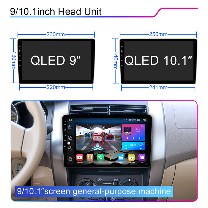 LEHX 8Core Qled 2din Android 12 Car Radio for Nissan Hyundai Kia toyota Chevrolet Ford Suzuki Mitsubishi Carplay Gps Navigation