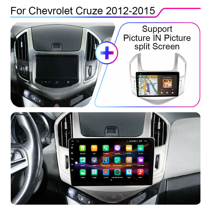 LEHX 8Core 4G+5G Wifi 2 Din Android Auto Stereo Car Radio for Chevrolet Cruze 2012-2015 Carplay GPS Autoradio Car DVD Player