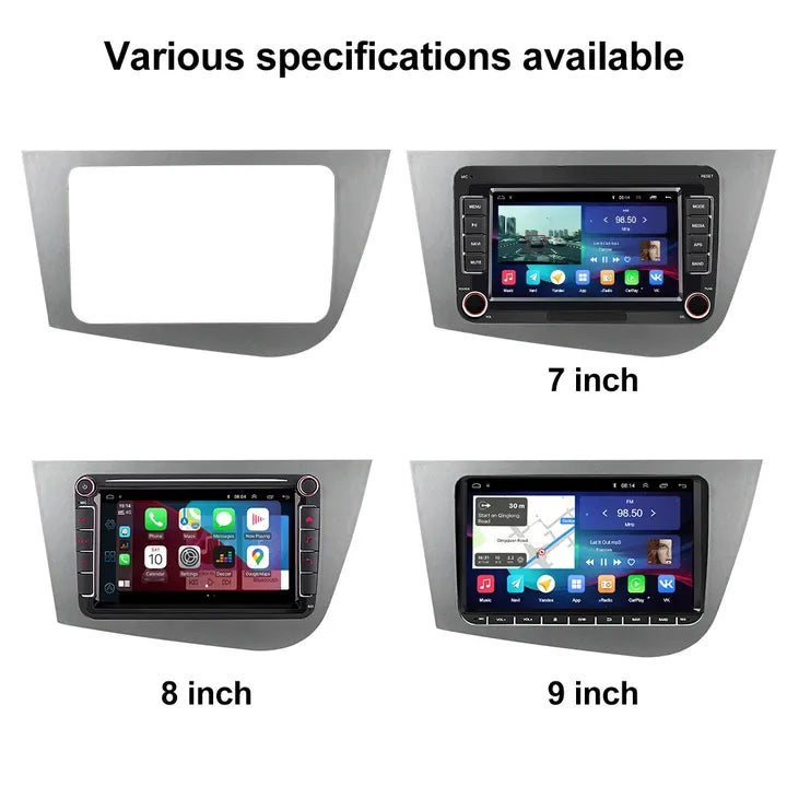 LEHX 2 Din Carplay Android LHD Car Radio for Seat Leon 2 MK2 2005 - 2012 Car Multimedia Player Car Stereo Head Unit autoradio 4G
