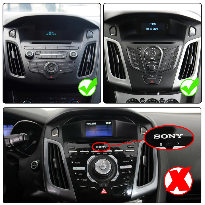 LEHX Pro Car Radio Android Multimedia 12 for Ford Focus 3 Mk3 2011-2019 Auto 2din Carplay Stereo Gps Navigation Dvd Tesla Style