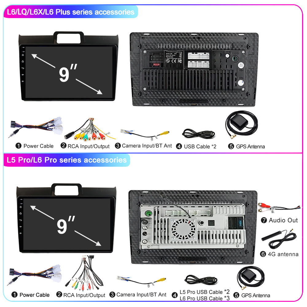 LEHX Android 13 Auto Carplay Car Radio Stere for Toyota Corolla Axio Fielder 2015 - 2017 GPS 2din 5G WIFI Qled Car DVD Player