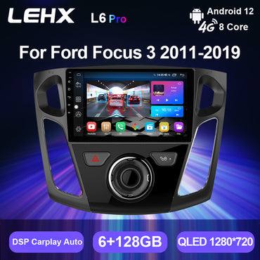 LEHX 8 Core 5G Android 10 Auto Carplay Car Radio Video for Ford Focus 3 2011-2019 2 Din Autoradio Stereo GPS Car DVD Player