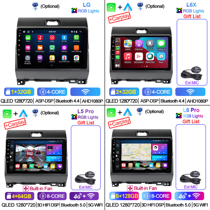 LEHX L6 Pro 8Core 4G+5G WIFI DSP Car Radio Stereo Multimedia for Kia Ray 2011- 2017 Android 13 GPS Navi Carplay Auto