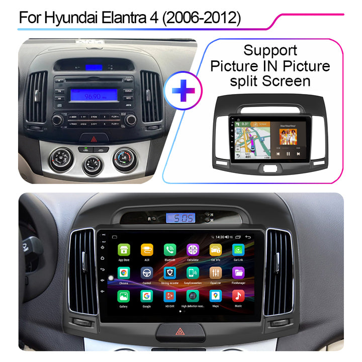 LEHX Pro 5G Android Auto 2Din Car Radio Player for Hyundai Elantra 4 HD 2006-2012 Stereo Carplay Navigation GPS Car DVD Player