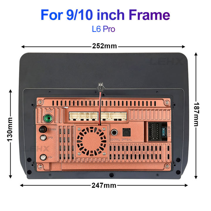 LEHX 2 Din 10 Inch QLED Screen Car Android Auto Radio Audio Car Stereo Carplay