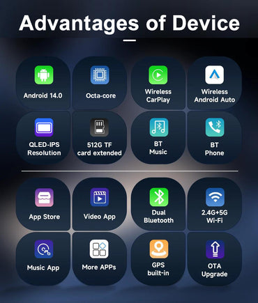 7inch Dash Car Android 14 Car Radio Carplay Android Auto GPS Camera Car DVD Player