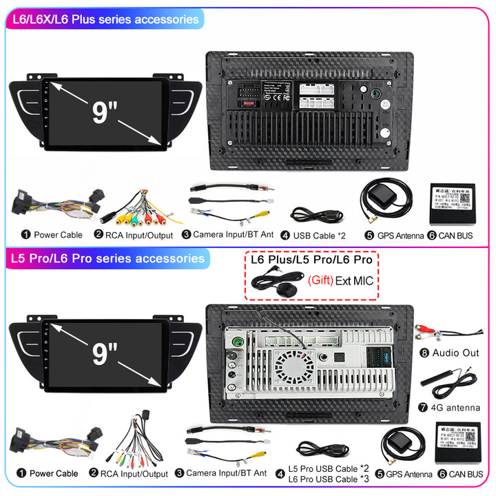 LEHX 8Core 4G+5G Wifi 2 Din Android Auto Stereo Car Radio for Geely Atlas NL-3 2016-2020 Carplay GPS Autoradio Car DVD Player