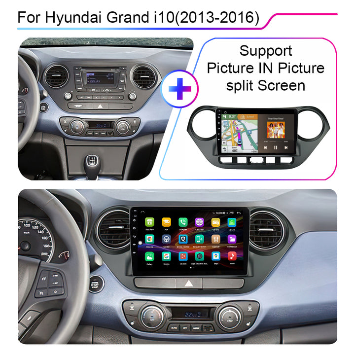 LEHX L6Pro 2 Din Android 12 Auto Car Radio Multimedia Video Player for Hyundai Grand I10 2013-2016 Autoradio Carplay GPS Stereo