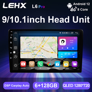 LEHX 8Core Qled 2din Android 12 Car Radio for Nissan Hyundai Kia toyota Chevrolet Ford Suzuki Mitsubishi Carplay Gps Navigation