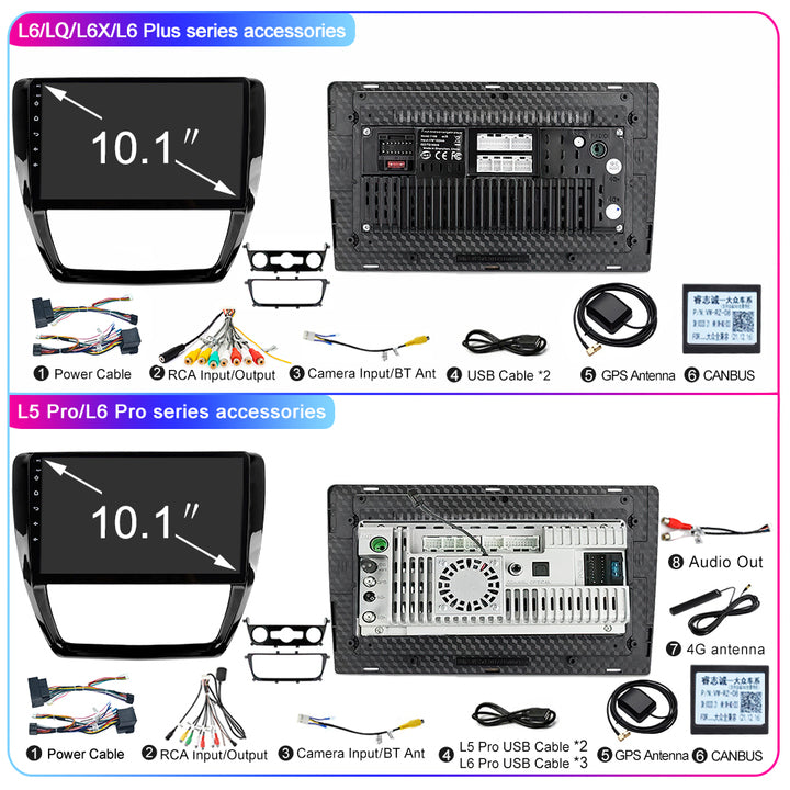 LEHX 8Core 4G+5G Wifi 2 Din Android Auto Stereo Car Radio for VW Volkswagen Jetta 6 2011-2018 Carplay GPS 2din Car DVD Player