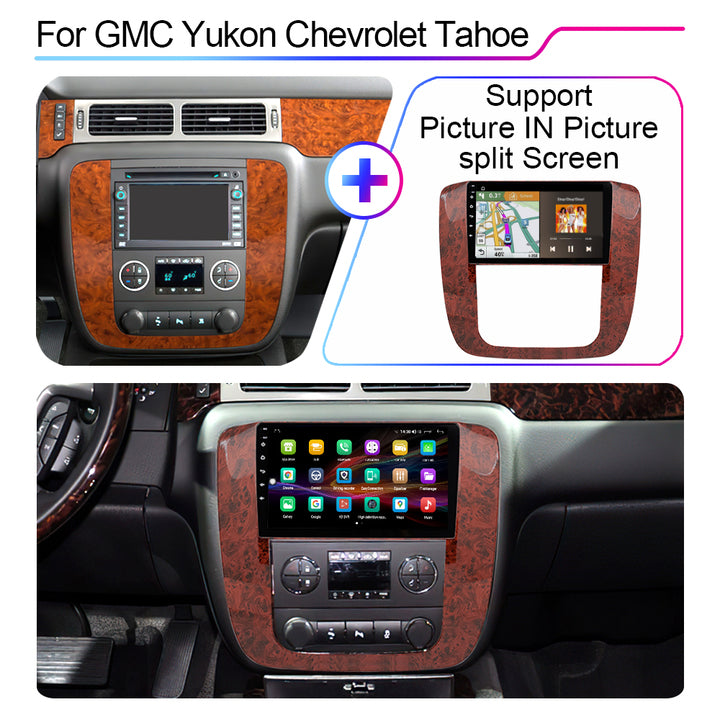LEHX L6Pro 2 Din Android 12 Auto Carplay para GMC Yukon Chevrolet Tahoe Suburban 2007-2012 Rádio de Carro Estéreo GPS Leitor de DVD de Carro