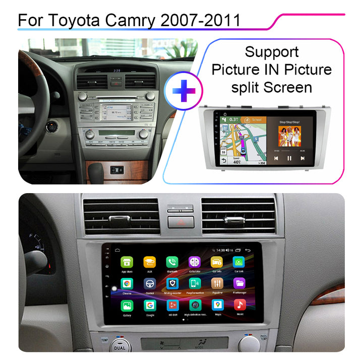 2din Android 12 Carplay Stereo for Toyota Camry 7 XV 40 50 2006-2011 Car Radio Video Player Gps Head Unit Car DVD Player