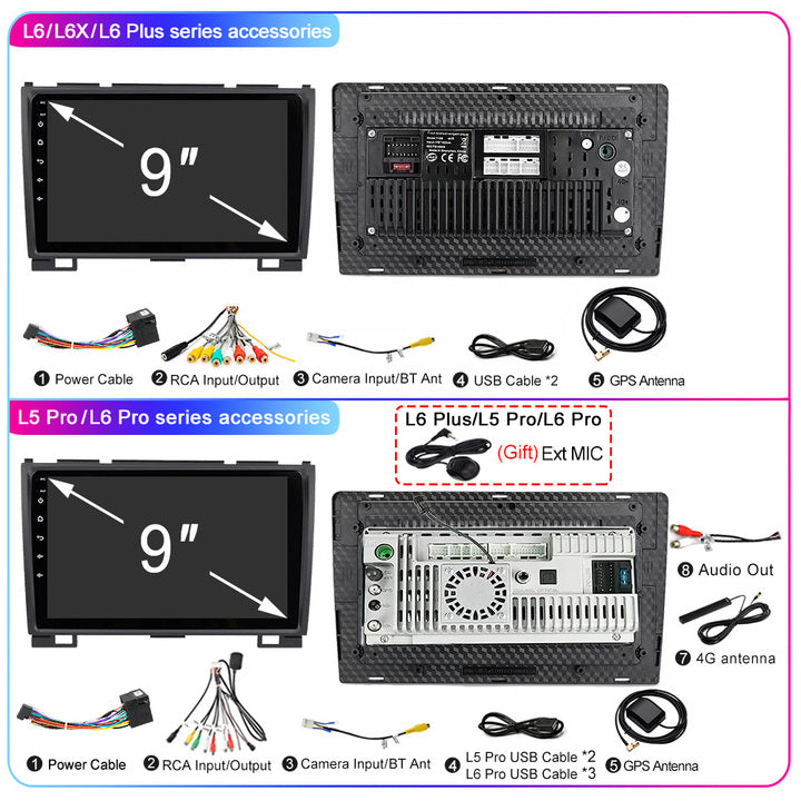 LEHX 8Core 4G+5G Wifi 2 Din Android Auto Stereo Car Radio for Haval Hover Great Wall H5 H3 2011-2016 Carplay GPS Car DVD Player