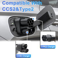 LEHX CCS2 to CCS1 EV Charger Adapter DC 400A 500-1000V 250KW Combo Charging Connector Converter DC Fast EV Charging Adapter