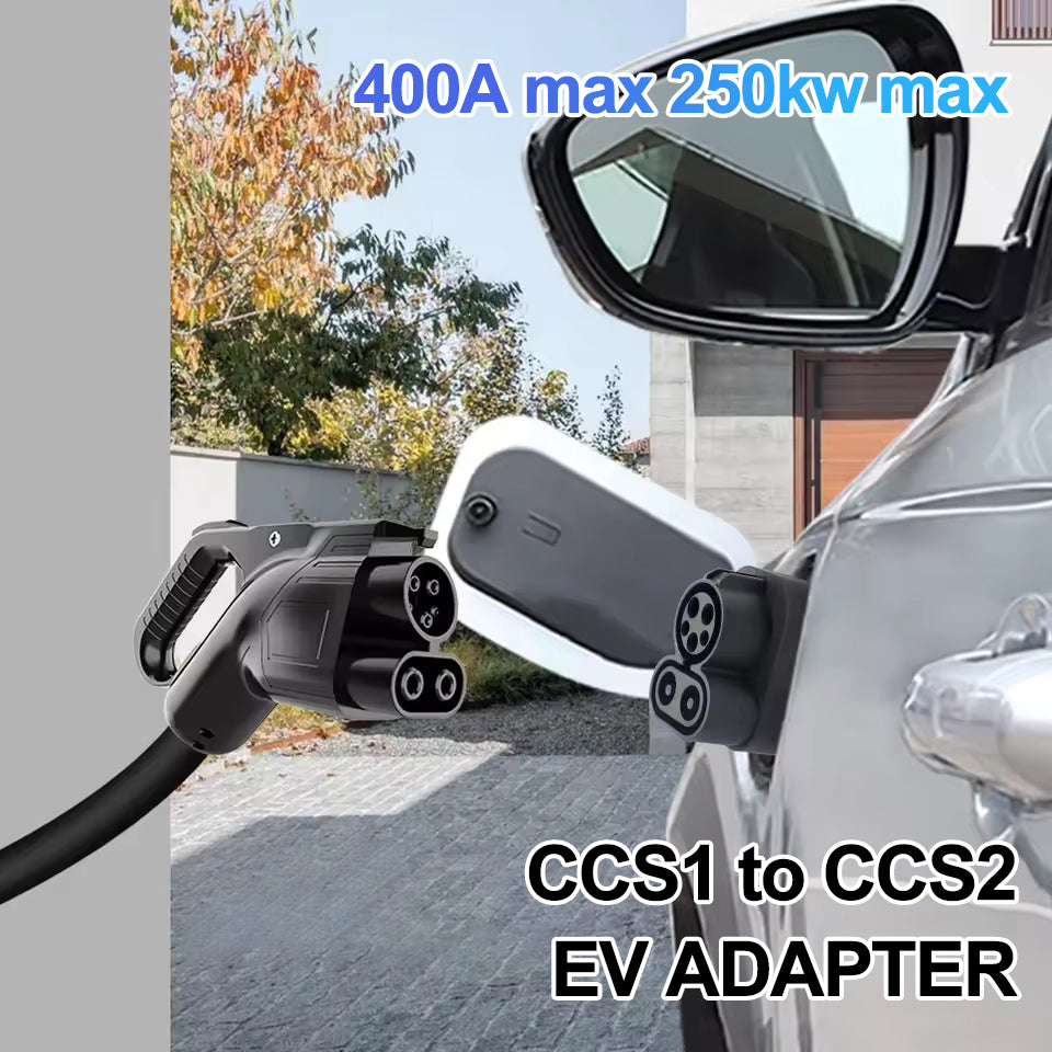 LEHX 250KW MAX CCS1 to CCS2 EV Electric Vehicle Charger DC 1000V 400A Fast EV Charging Adapter Support Type1 to Type 2