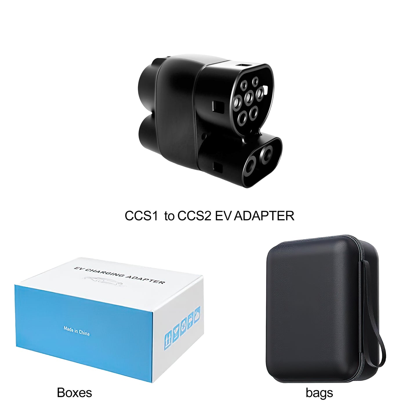 LEHX 250KW MAX CCS1 to CCS2 EV Electric Vehicle Charger DC 1000V 400A Fast EV Charging Adapter Support Type1 to Type 2