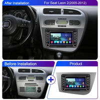 LEHX 2 Din Carplay Android LHD Car Radio for Seat Leon 2 MK2 2005 - 2012 Car Multimedia Player Car Stereo Head Unit autoradio 4G
