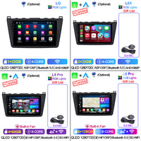 LEHX L6pro 5G AI Voice Car Multimedia para Mazda 6 GH Rui Wing 2008-2015 2Din estéreo Android Auto Radio Carplay GPS Autoradio DVD