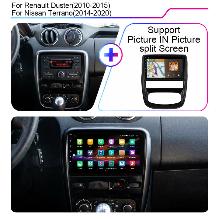 LEHX 2 din Android 12 Auto Car DVD Player for Renault Duster 1 2010- 2015 Carplay navigation gps stereo Car DVD Player