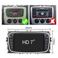 LEHX 2 Din Auto Radio RDS Dvd Android12 4G LTE Car Video Player for Ford Focus Mondeo C-MAX S-MAX Galaxy II Kuga Car DVD Player