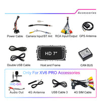 LEHX 2 Din Auto Radio RDS Dvd Android12 4G LTE Car Video Player for Ford Focus Mondeo C-MAX S-MAX Galaxy II Kuga Car DVD Player