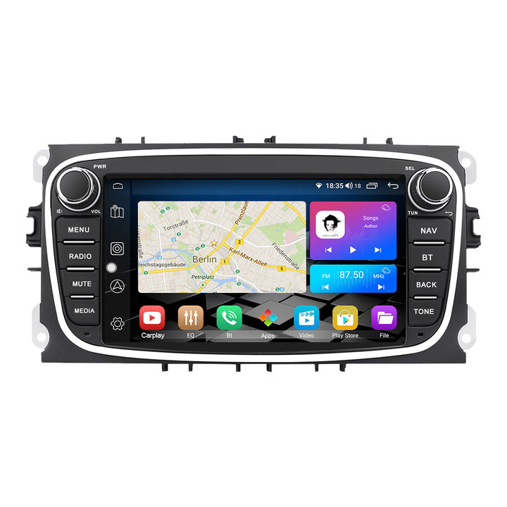 LEHX 2 Din Auto Radio RDS Dvd Android12 4G LTE Car Video Player for Ford Focus Mondeo C-MAX S-MAX Galaxy II Kuga Car DVD Player