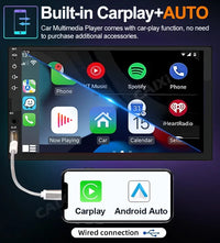 7'' IPS 1 Din Carplay Android Auto MirrorLink Car Radio Car Stereo Receiver 1Din Autoradio Bluetooth Headunit Car DVD Player
