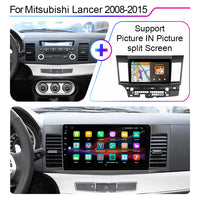 LEHX Voice 4G+WIFI Car Android 12 afor MITSUBISHI LANCER 2008-2015 10.1 Inch 2 Din Radio Video Player GPS Carplay Car DVD Player