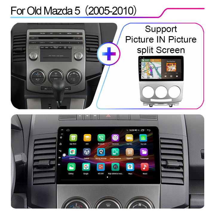 LEHX L6 Pro AI Voice 5G Car Radio Multimedia GPS for Mazda 5 2005 - 2010 Stereo 2 Din Autoradio12 Auto CarPlay DVD