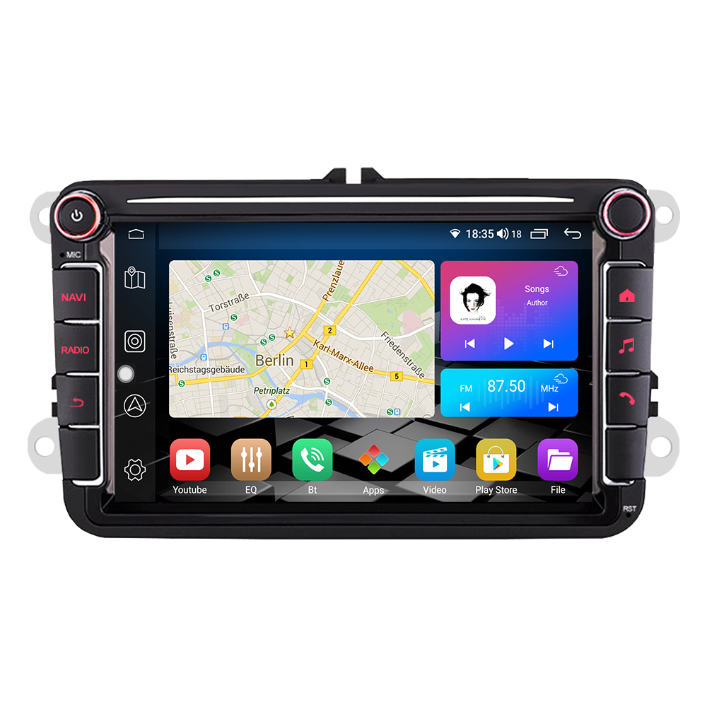 LEHX 2 Din Android Car Radio Stereo DVD Player for VW Volkswagen Golf Polo Passat B7 B6 Skoda Octavia Caplay GPS Car DVD Player