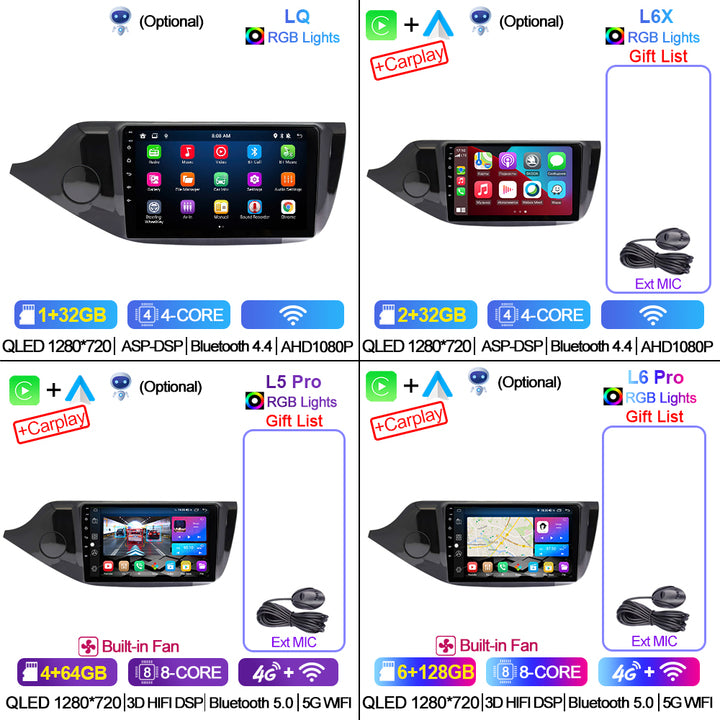 LEHX 8Core 4G+5G Wifi 2 Din Android Auto Stereo Car Radio for KIA CEED JD Cee'd 2012-2018 Carplay GPS Radio Car DVD Player