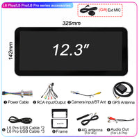 LEHX L6PRO 12.3 Inch for BMW Mercedes Style Carplay Android Auto 2Din Car Radio Stereo Multimedia Player GPS Autoradio 360 View