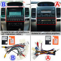 LEHX 2 Din Android 12 Auto Car Radio for Toyota Land Cruiser Prado 120 2004-2009 Stereo Carplay GPS Tesla Style Car DVD Player