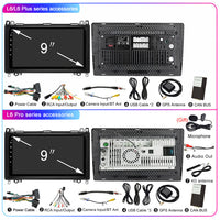 LEHX Android 2 Din Radio de coche para Mercedes Benz B200 Sprinter W906 W639 AB clase W169 W245 Viano Vito Carplay GPS REPRODUCTOR DE DVD para coche