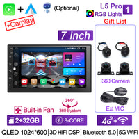 2din Car Radio Carplay Auto 360Camera for Toyota Volkswagen VW Hyundai Kia Renault Suzuki Honda Audi Lada Nissan Car DVD Player