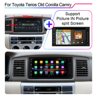 LEHX 8Core Android Auto Car Radio Multimedia Player for Toyota Terios Old Corolla Camry Prado RAV4 Carplay Stereo GPS Navigation
